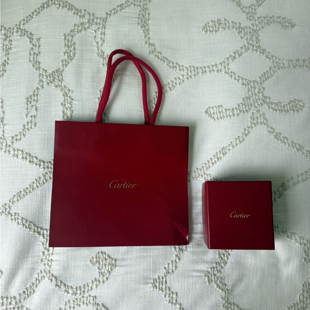 Cartier Gift Bag and Ring Jewelry Box